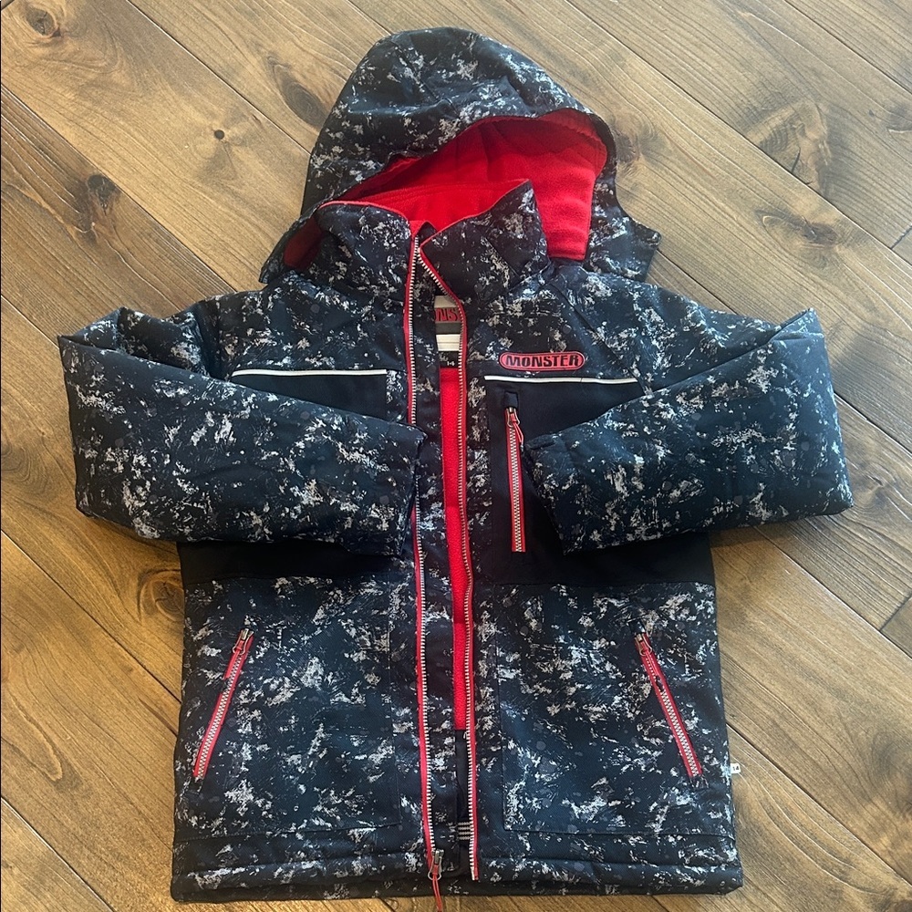 Monster Black and Red Hooded Jacket